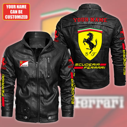 Personalized SF Vintage Leather Jacket