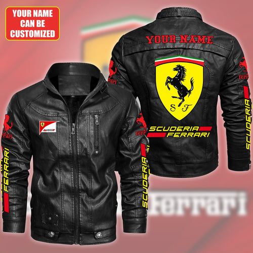 Personalized SF Vintage Leather Jacket