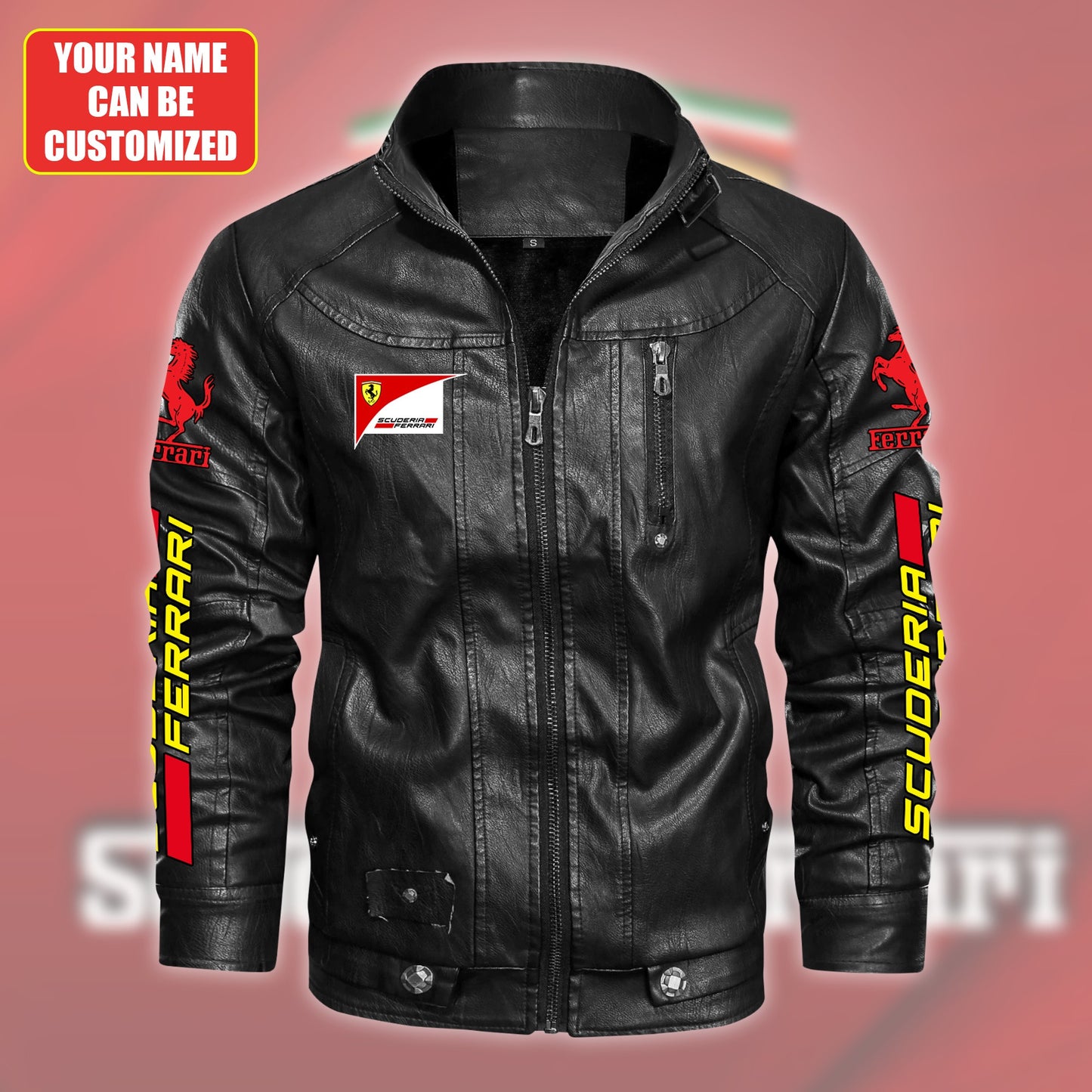 Personalized SF Vintage Leather Jacket