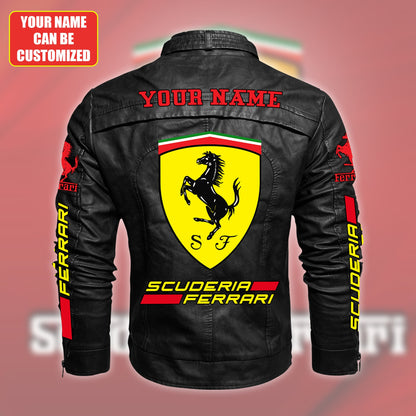 Personalized SF Vintage Leather Jacket