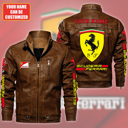 Personalized SF Vintage Leather Jacket