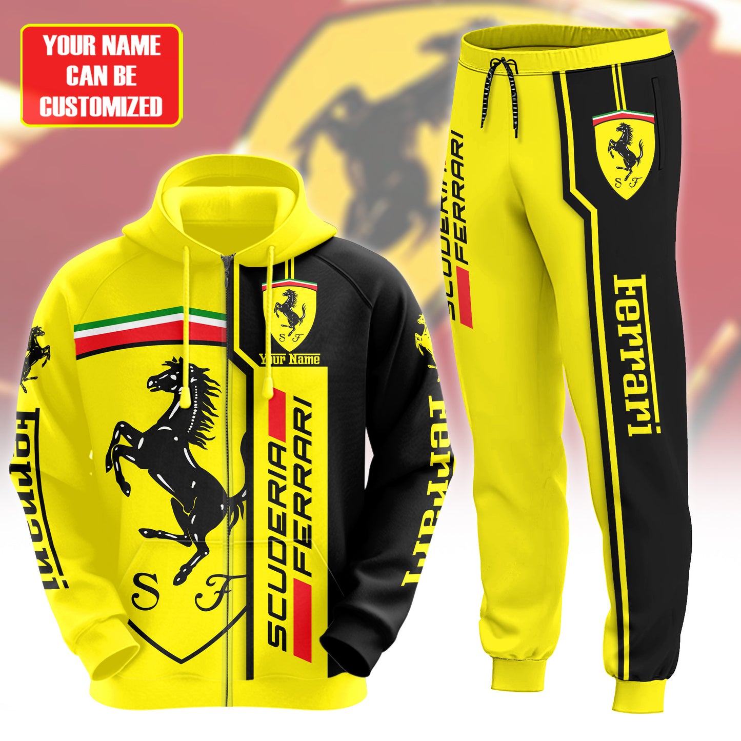 Personalized SF Q6 3D All over Printed Hoodie and Sweatpants set