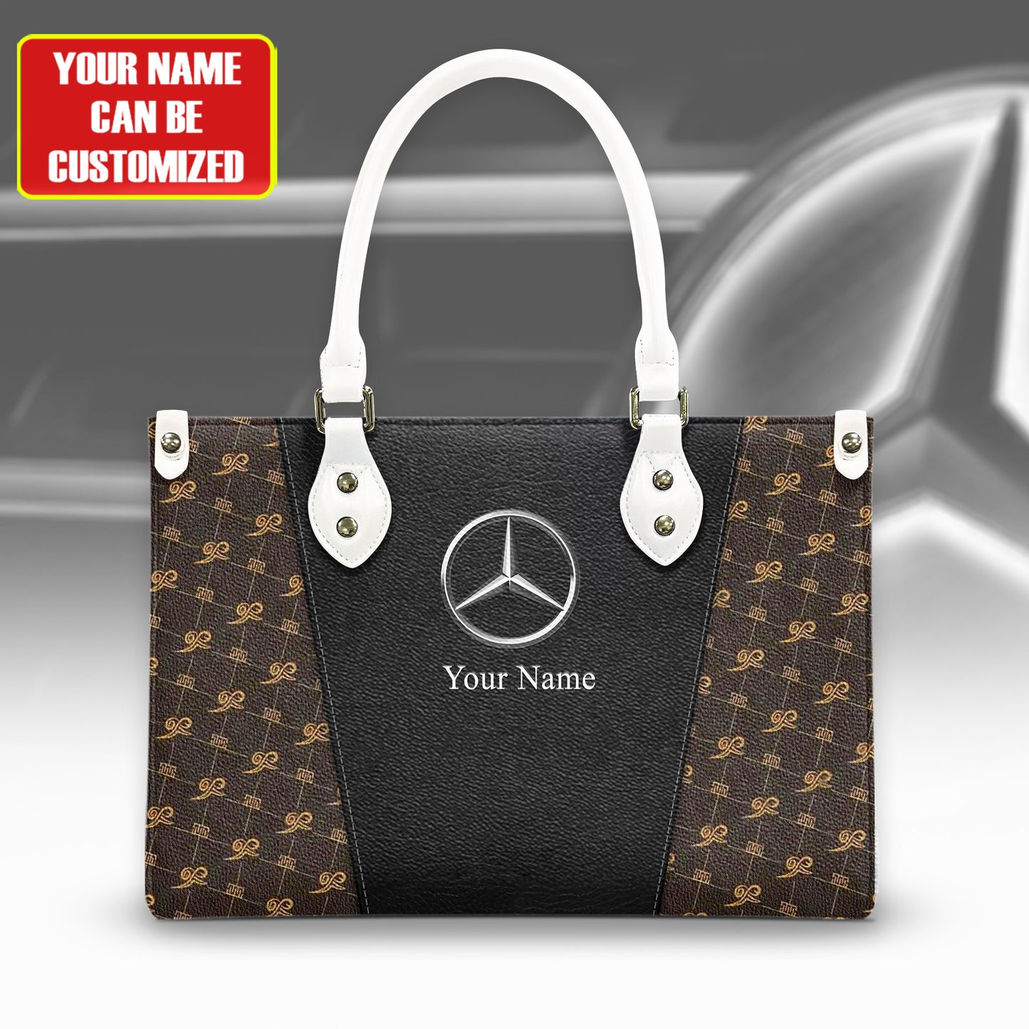 Personalized Merc Luxury Leather Handbag P050302
