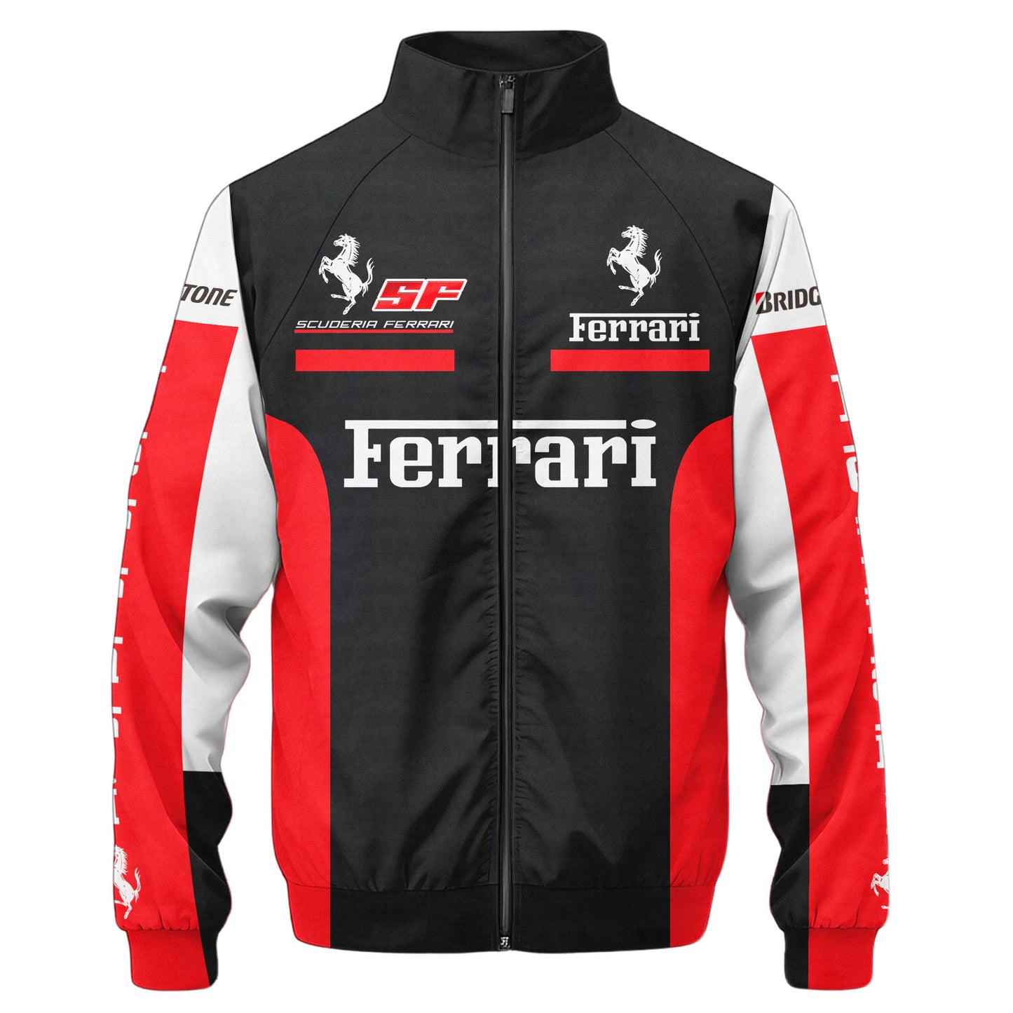 SF F1 Racing Zipper Stand Collar Jacket 3D V13