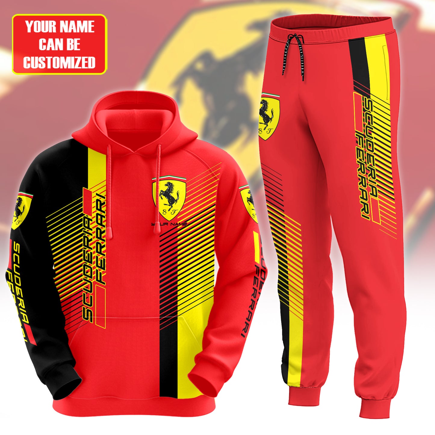 Personalized SF 3D All over Printed Hoodie and Sweatpants set V9