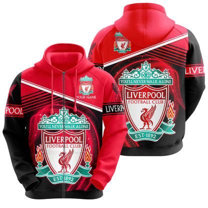 Personalized Liverpool Q16 3D All over Printed Hoodie and Sweatpants set