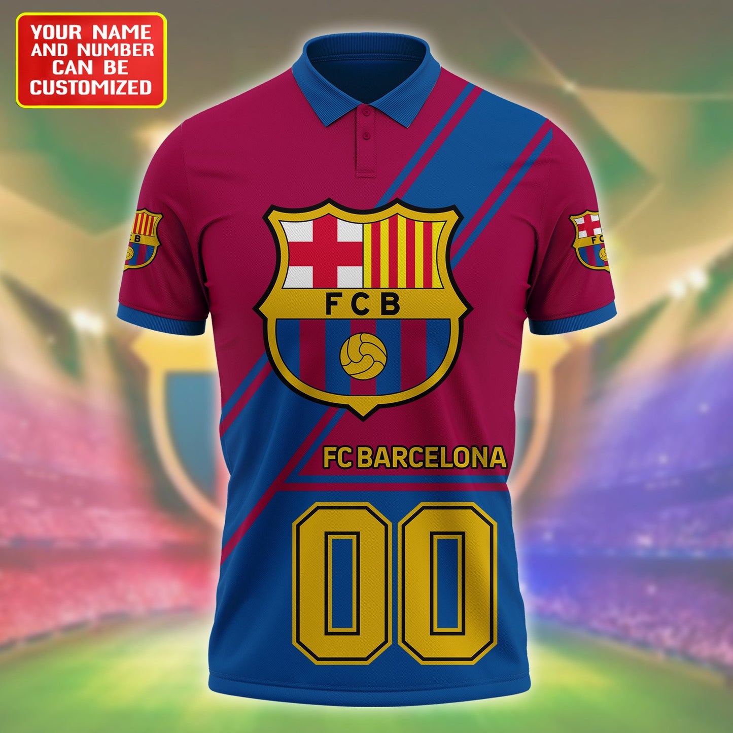 Personalized Barcelona 3D Full Printing Set , Barcelona Shirt , Hoodie , Short , Polo ,hawaii V4