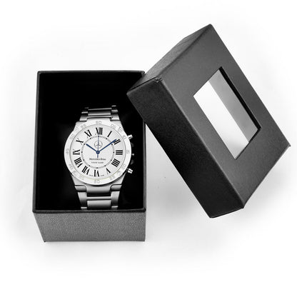 Personalized Merc Cartier Dial Steel Watch