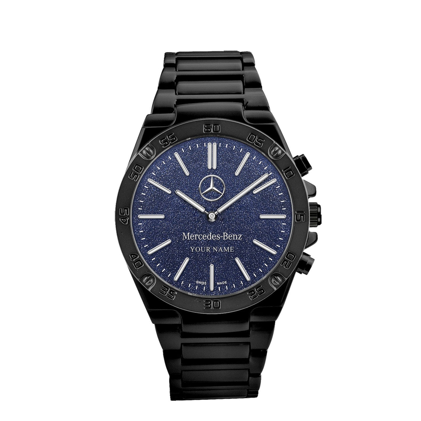 Personalized Merc Piguet Dial Steel Watch
