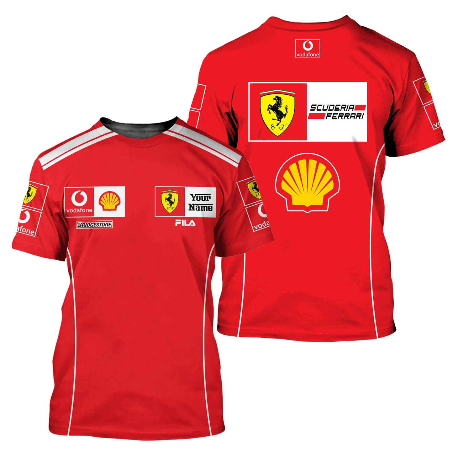 Personalized SF Racing 3D Full Printing Set , SF Racing Shirt , Hoodie , Short , Polo ,hawaii