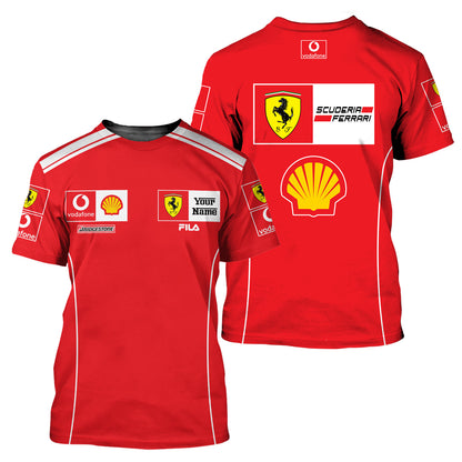 Personalized SF Racing 3D Full Printing Set , SF Racing Shirt , Hoodie , Short , Polo ,hawaii