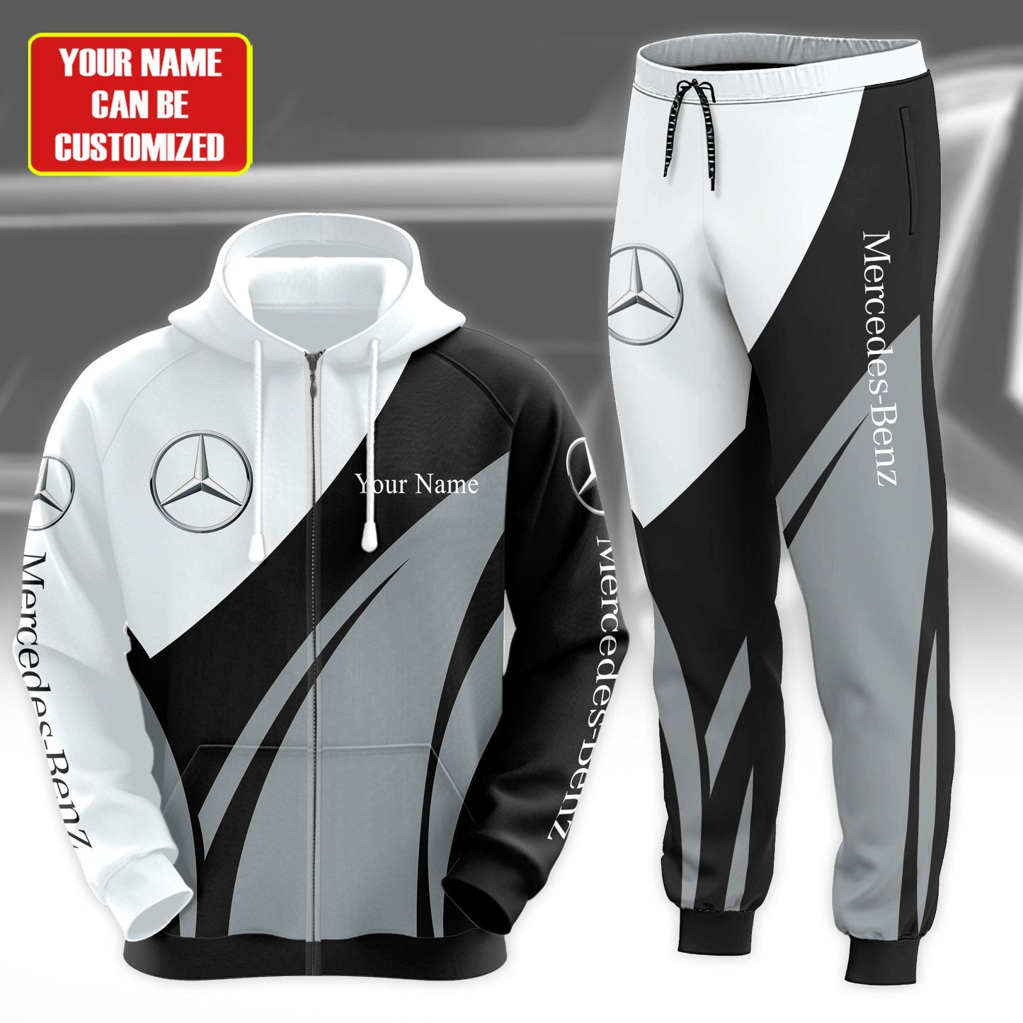 Personalized Merc Q8 3D All over Printed Hoodie and Sweatpants set