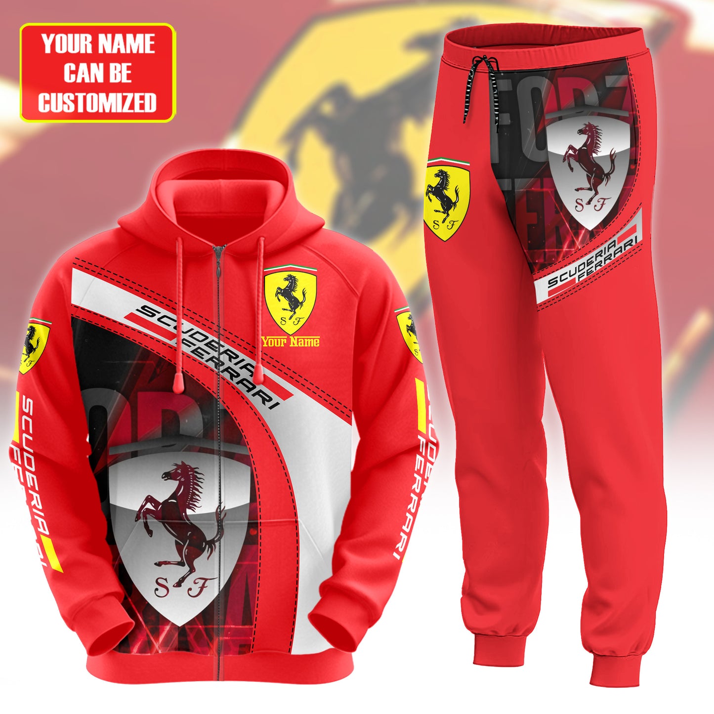 Personalized SF Q7 3D All over Printed Hoodie and Sweatpants set
