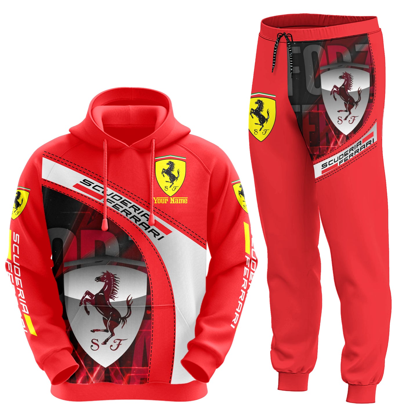Personalized SF Q7 3D All over Printed Hoodie and Sweatpants set