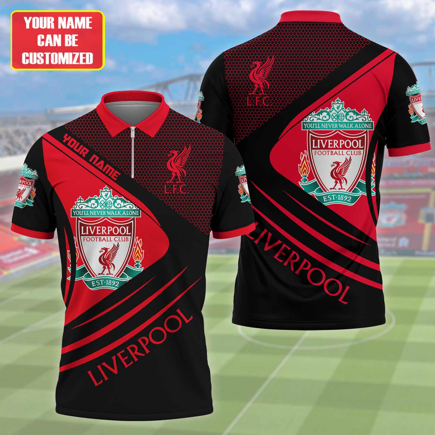 Personalized Liverpool Q6 3D Full Printing Set , Liverpool Q6 Shirt , Zipper Polo, Hoodie , Short ,Polo ,hawaii , ...