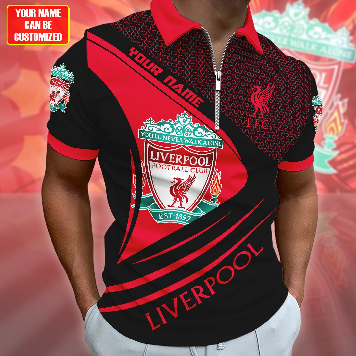 Personalized Liverpool Q6 3D Full Printing Set , Liverpool Q6 Shirt , Zipper Polo, Hoodie , Short ,Polo ,hawaii , ...