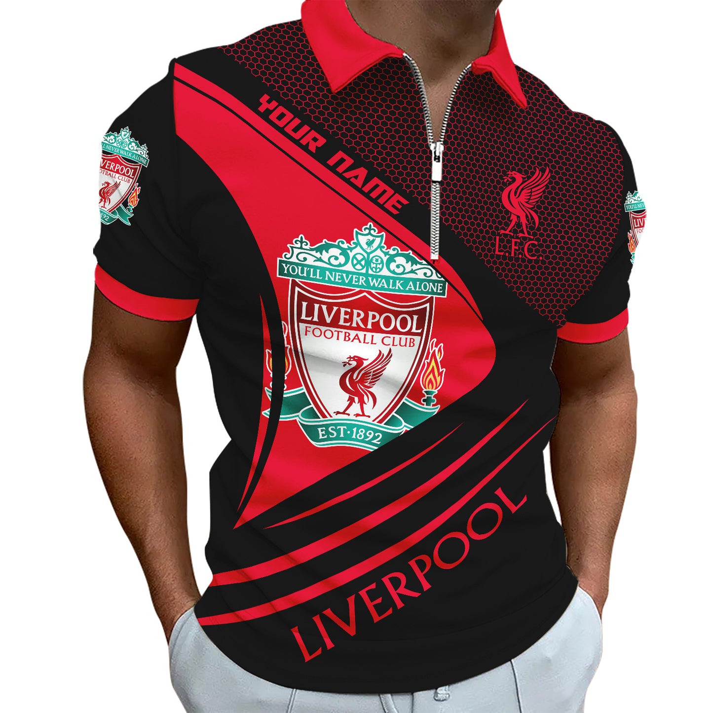Personalized Liverpool Q6 3D Full Printing Set , Liverpool Q6 Shirt , Zipper Polo, Hoodie , Short ,Polo ,hawaii , ...