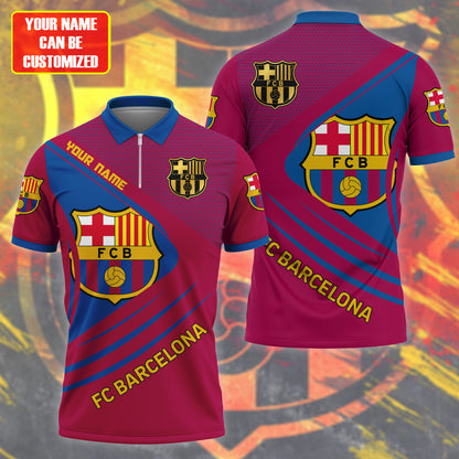 Personalized Barcelona FC 3D Full Printing Set , Barcelona FC Shirt , Zipper Polo, Hoodie , Short ,Polo ,hawaii , ...