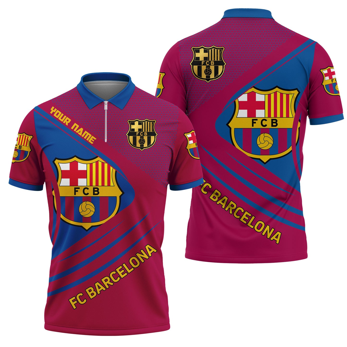 Personalized Barcelona FC 3D Full Printing Set , Barcelona FC Shirt , Zipper Polo, Hoodie , Short ,Polo ,hawaii , ...