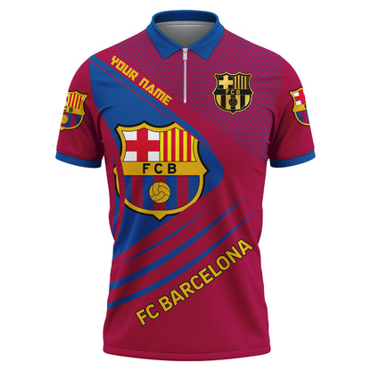 Personalized Barcelona FC 3D Full Printing Set , Barcelona FC Shirt , Zipper Polo, Hoodie , Short ,Polo ,hawaii , ...