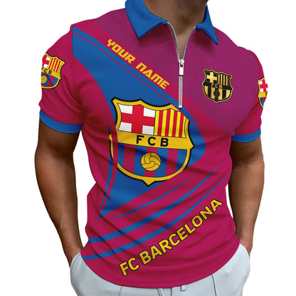 Personalized Barcelona FC 3D Full Printing Set , Barcelona FC Shirt , Zipper Polo, Hoodie , Short ,Polo ,hawaii , ...