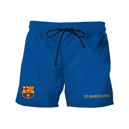 Personalized Barcelona FC Uniform Shirt Beach Short Q081101
