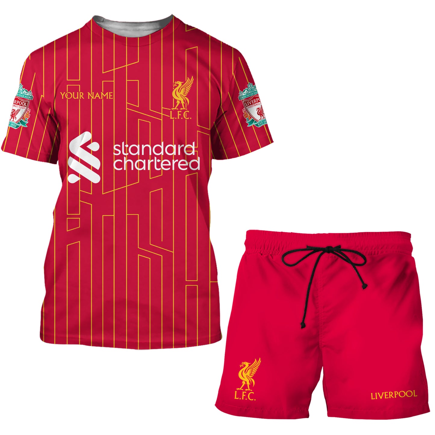 Personalized Liverpool Uniform Shirt Beach Short Q071104