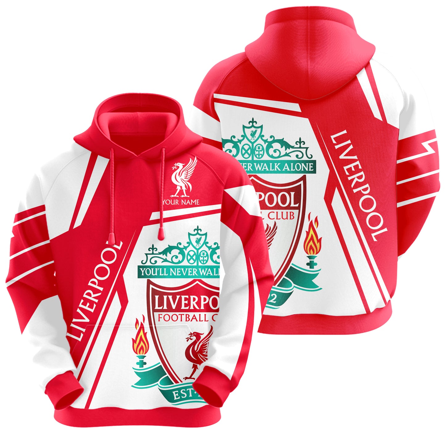 Personalized Liverpool 3D All over Printed Hoodie and Sweatpants set V29