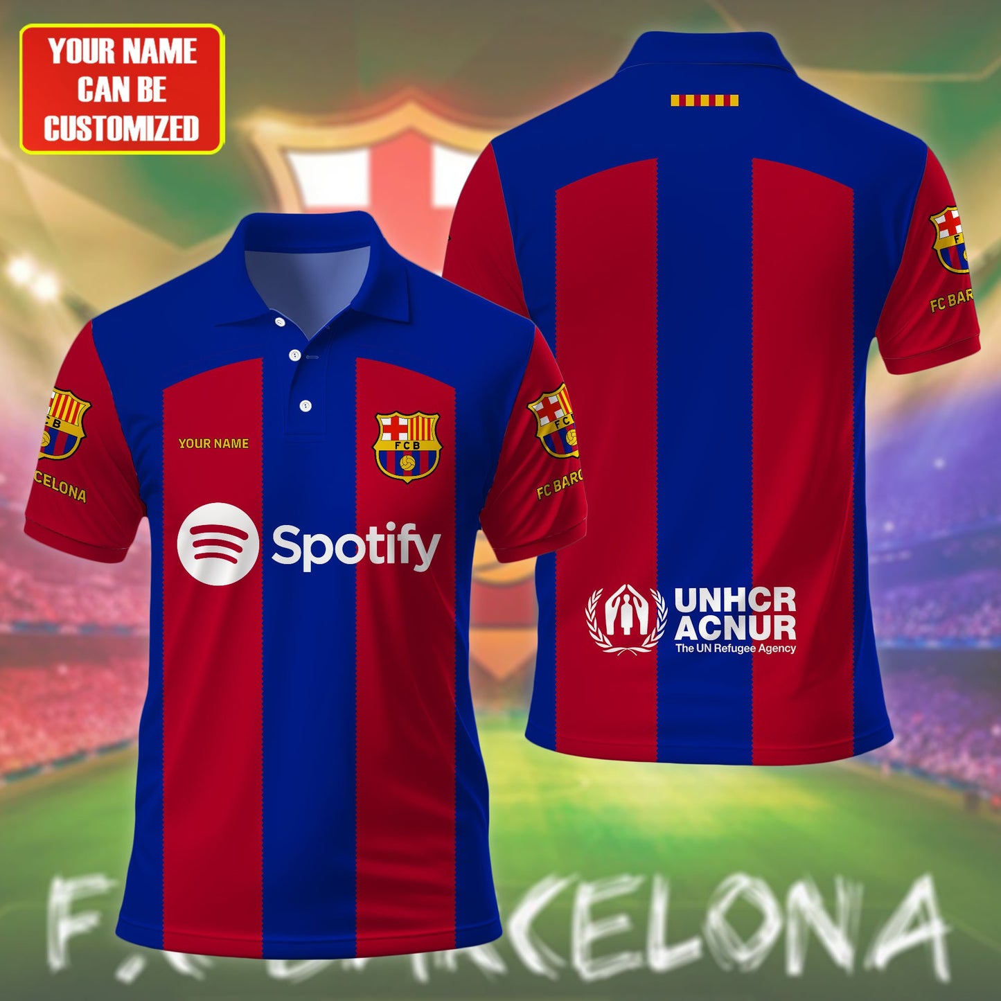 Personalized Barcelona Training Kit Shirt Beach Short