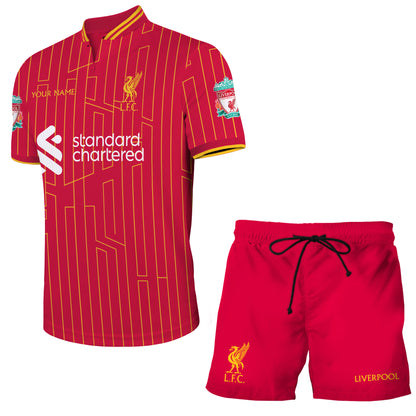 Personalized Liverpool Uniform Shirt Beach Short Q071104