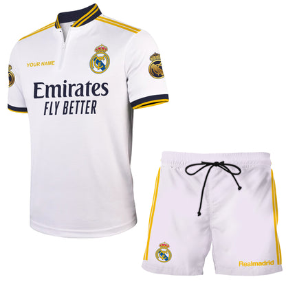 Personalized Real Madrid Uniform Shirt Beach Short Q071102