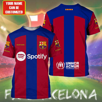 Personalized Barcelona Training Kit Shirt Beach Short