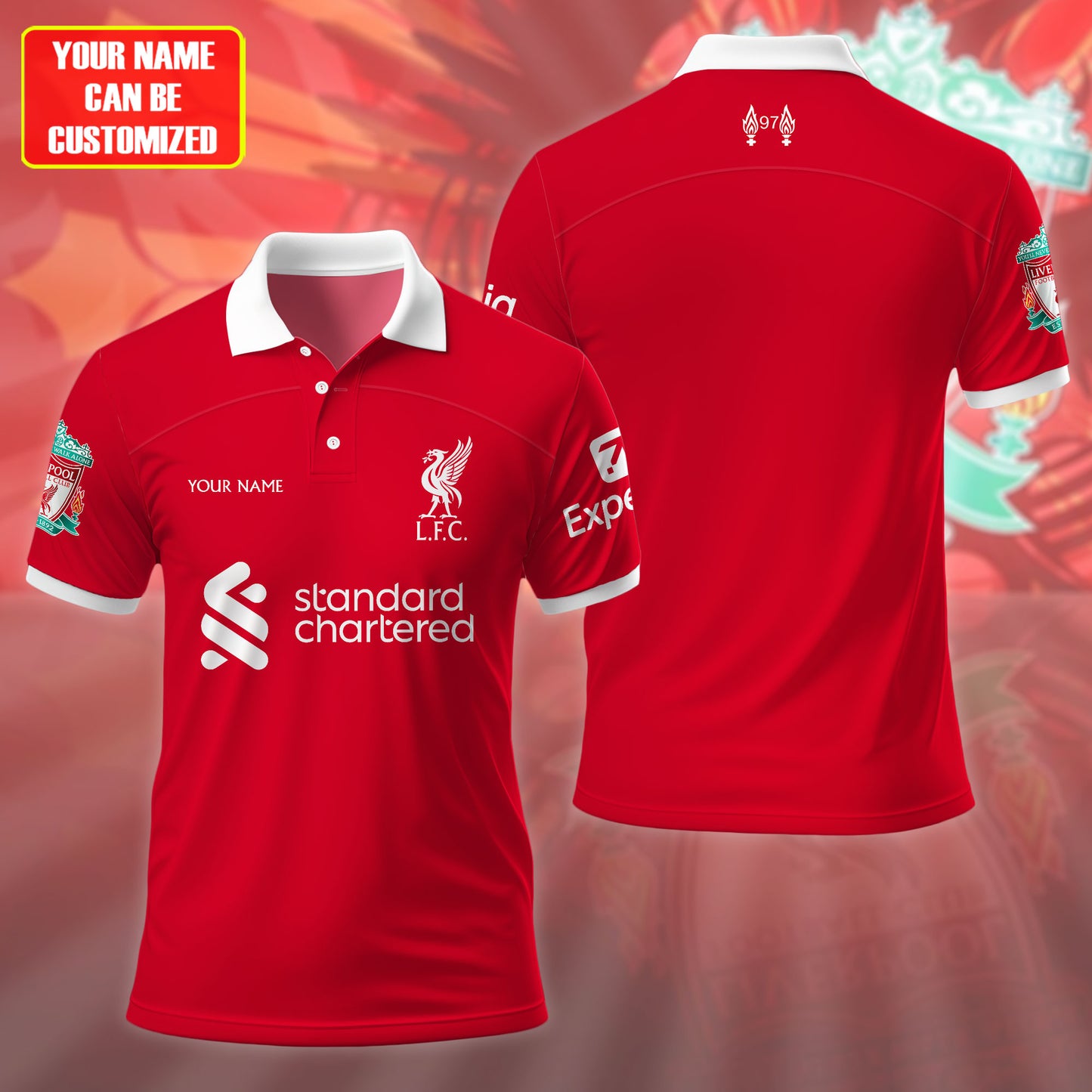 Personalized Liverpool Training Kit Shirt Beach Short