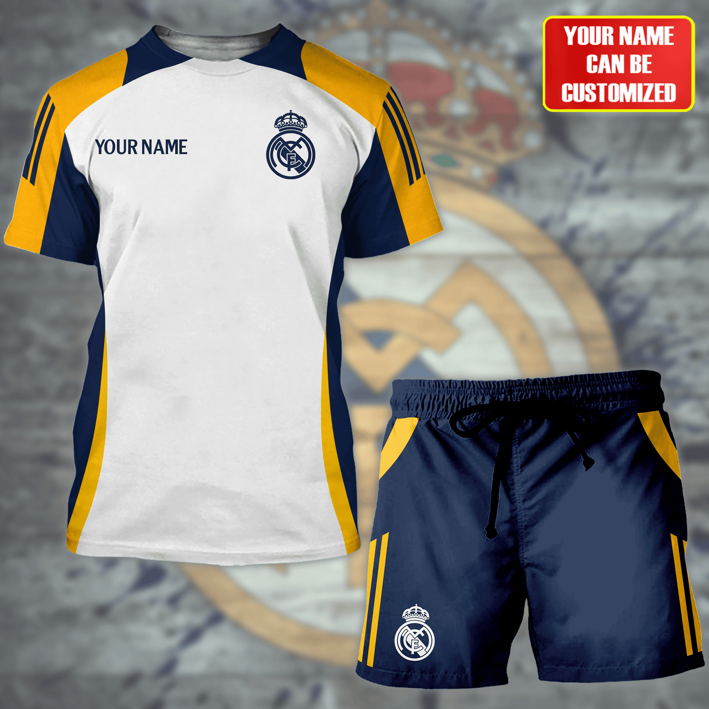 Personalized Real Madrid Training Kit Shirt Beach Short V2
