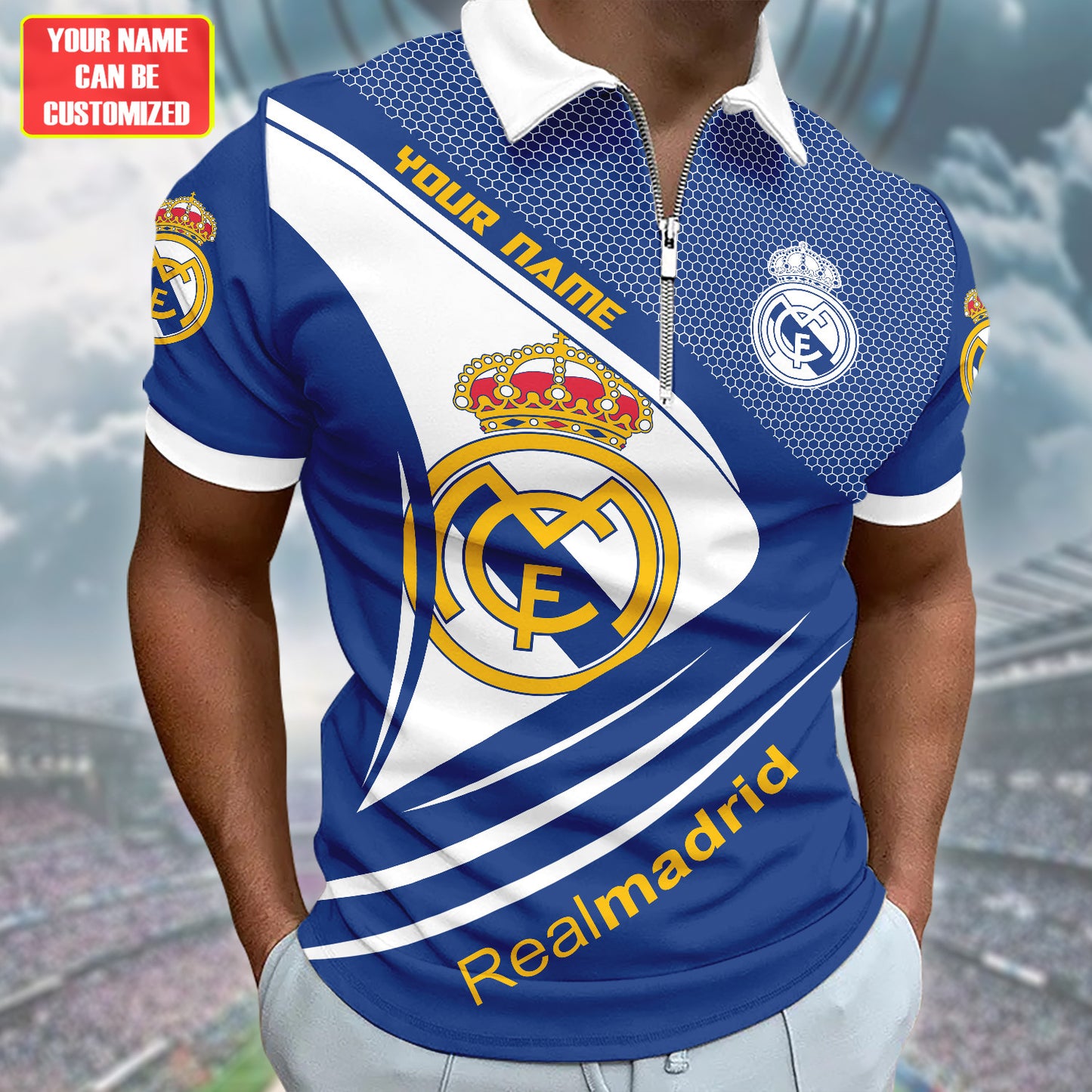 Personalized Real Madrid 3D Full Printing Set , Real Madrid Shirt , Hoodie , Short , Polo ,hawaii