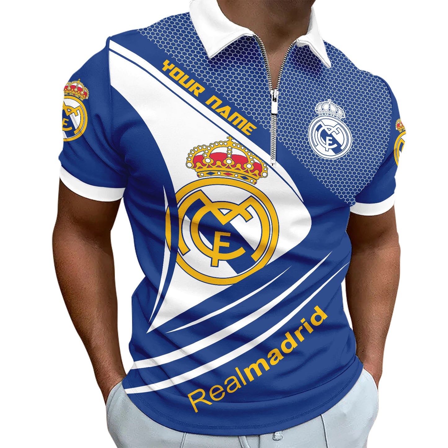 Personalized Real Madrid 3D Full Printing Set , Real Madrid Shirt , Hoodie , Short , Polo ,hawaii