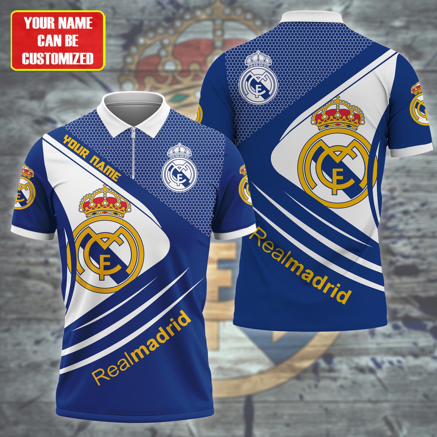 Personalized Real Madrid 3D Full Printing Set , Real Madrid Shirt , Hoodie , Short , Polo ,hawaii