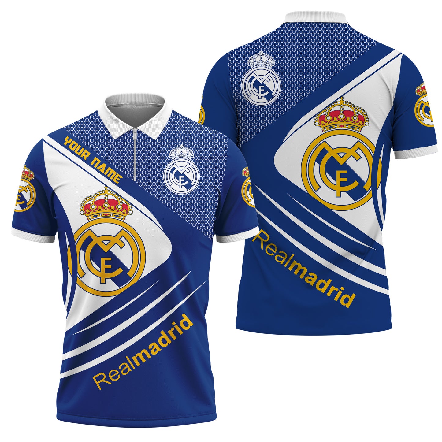Personalized Real Madrid 3D Full Printing Set , Real Madrid Shirt , Hoodie , Short , Polo ,hawaii
