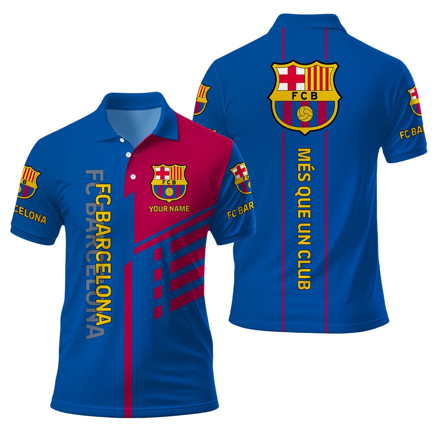 Personalized Barcelona 3D Full Printing Set , Barcelona Shirt , Hoodie , Short , Polo ,hawaii V5