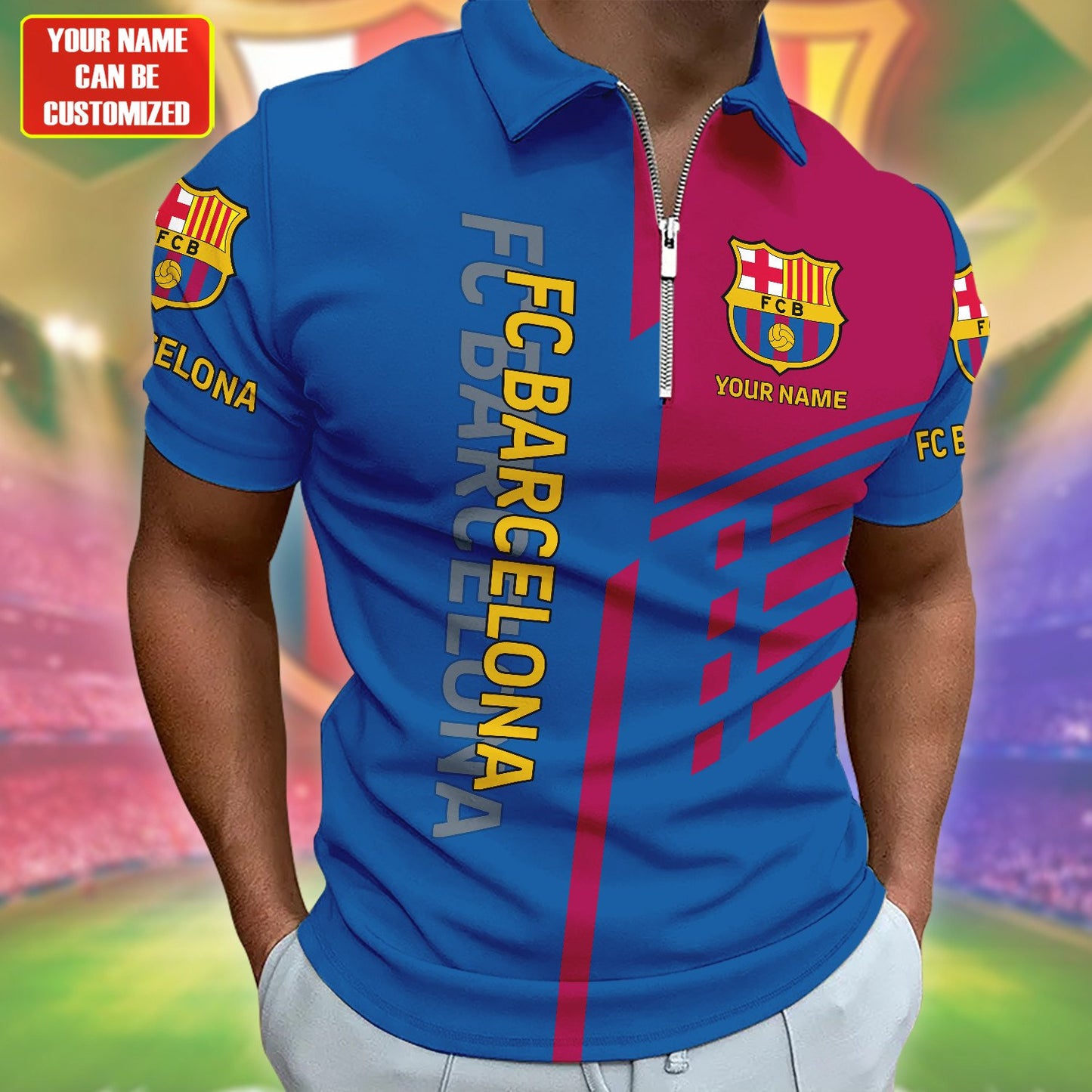 Personalized Barcelona 3D Full Printing Set , Barcelona Shirt , Hoodie , Short , Polo ,hawaii V5