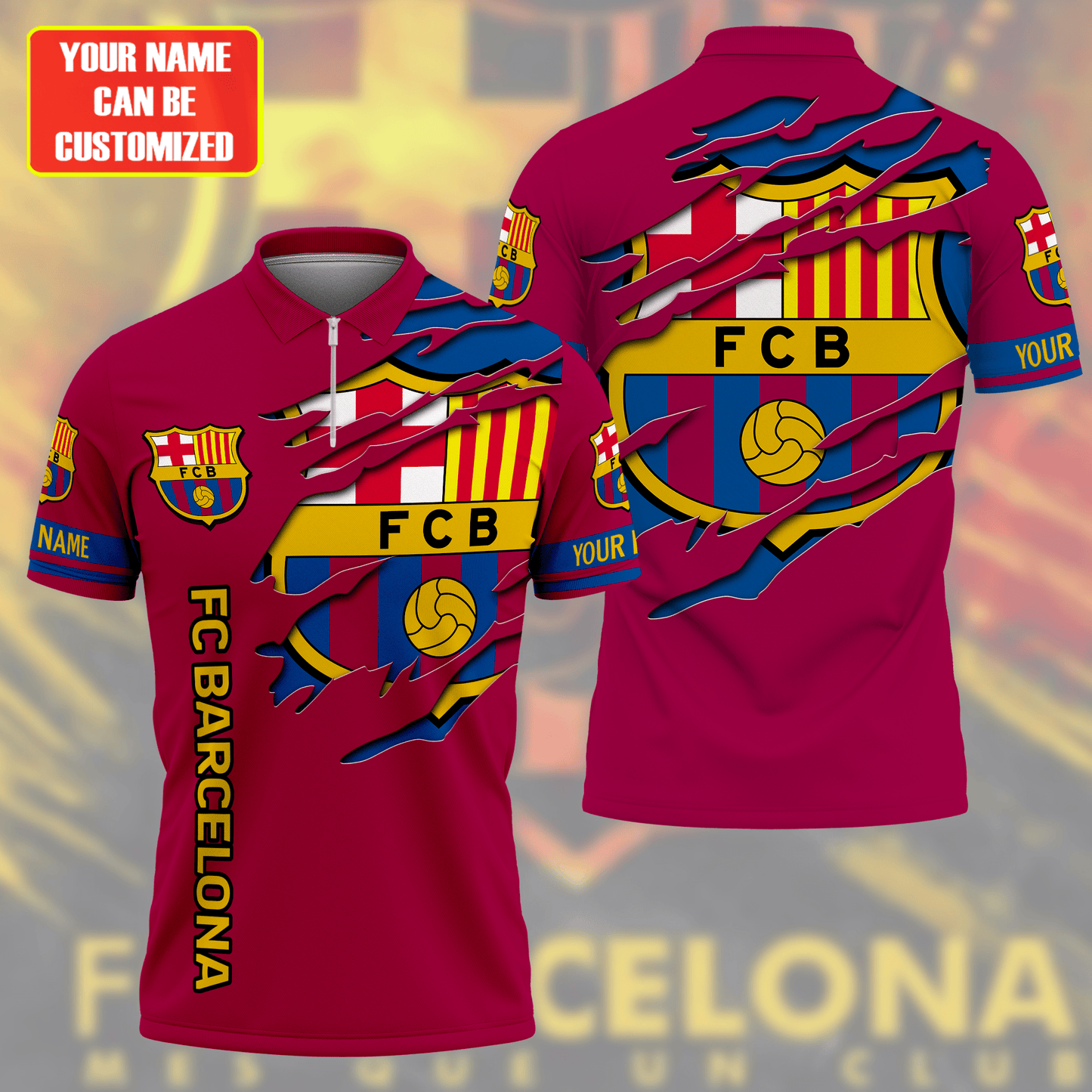 Personalized Barcelona 3D Full Printing Set , Barcelona Shirt , Hoodie , Short , Polo ,hawaii V6