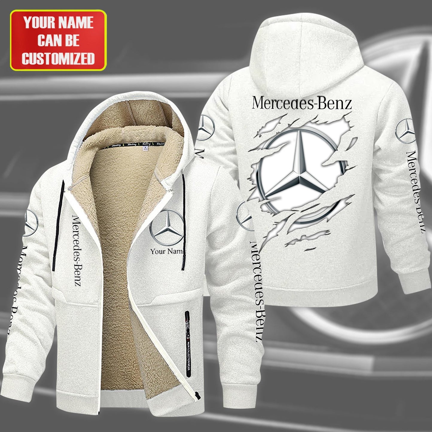 Personalized Merc Fleece 3D Unisex Hooded Jacket