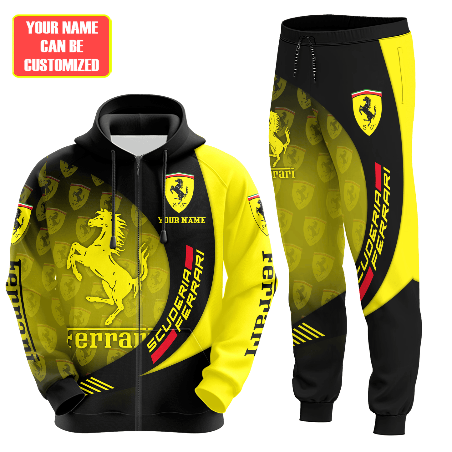 Personalized SF Q8 All over Printed Hoodie and Sweatpants set