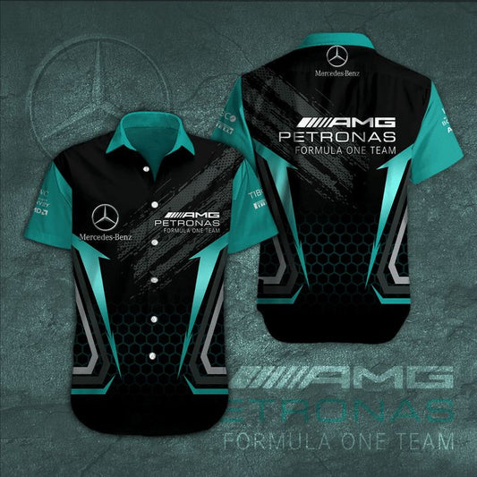 Merc AMG Petronas Tropical Hawaii Shirt Beach Short V3