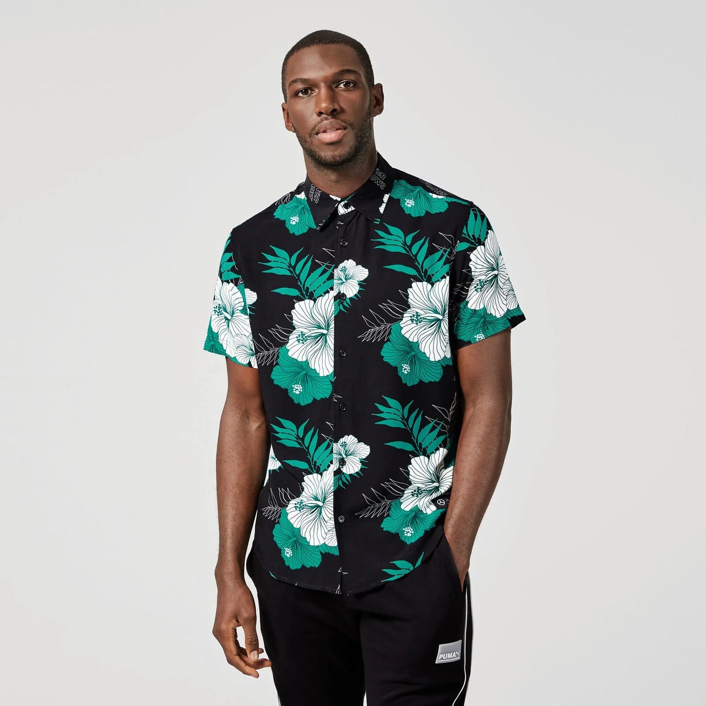 Merc AMG Petronas Tropical Hawaii Shirt Beach Short V4