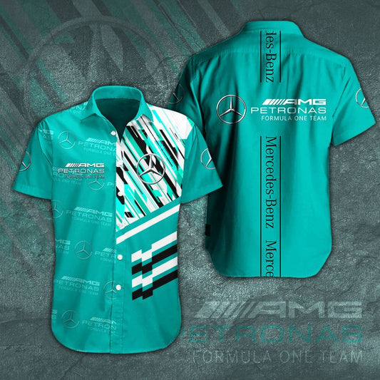 Merc AMG Petronas Hawaii Shirt Beach Short V3