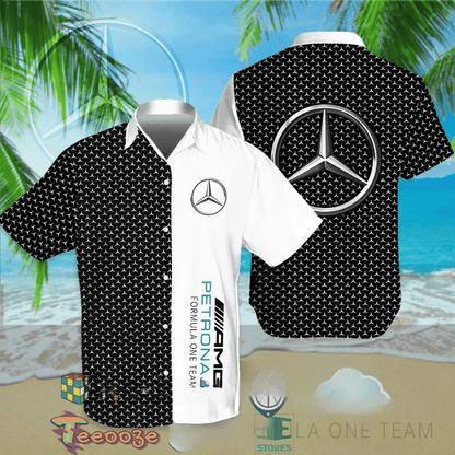 Merc AMG Petronas Tropical Hawaii Shirt Beach Short V9