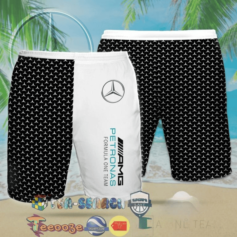 Merc AMG Petronas Tropical Hawaii Shirt Beach Short V9