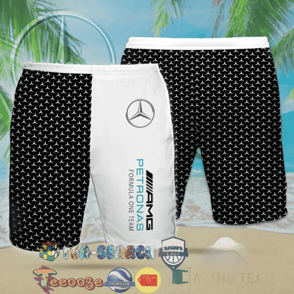 Merc AMG Petronas Tropical Hawaii Shirt Beach Short V9