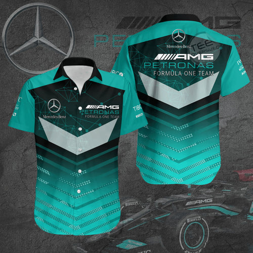 Merc AMG Petronas Hawaii Shirt Beach Short V6
